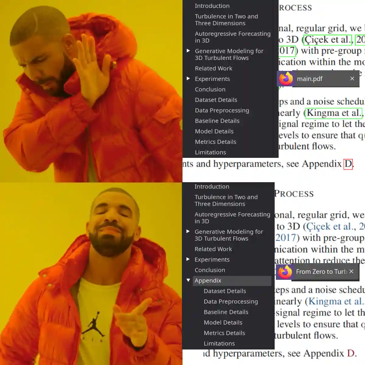 Drake meme visualizing the advice in the post